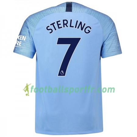 Tenue Manchester City Sterling 7 Domicile 2018-2019 Maillot de Foot